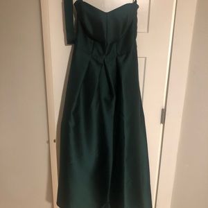 High low strapless formal dress